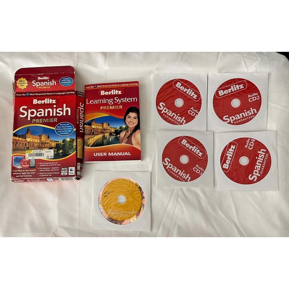 Berlitz Spanish Premier, WIN and Mac software